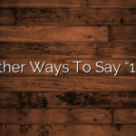 Other Ways To Say “18”