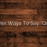 Other Ways To Say “Quit”